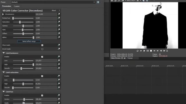 Как Правильно Убирать Хромакей в Vegas Pro GreenScreen