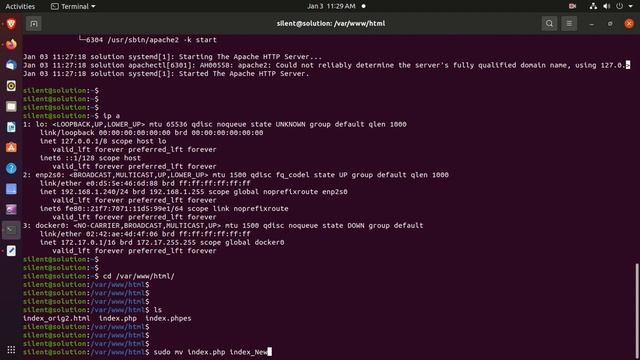 apache Web Server on Ubuntu and change the default Page смотреть онлайн