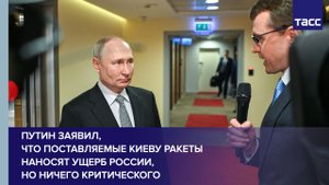 Путин заявил, что поставляемые Киеву ракеты наносят ущерб России, но ничего критического