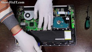 Asus VivoBook S400C disassembly and battery replace, как разобрать и поменять батарею ноутбука