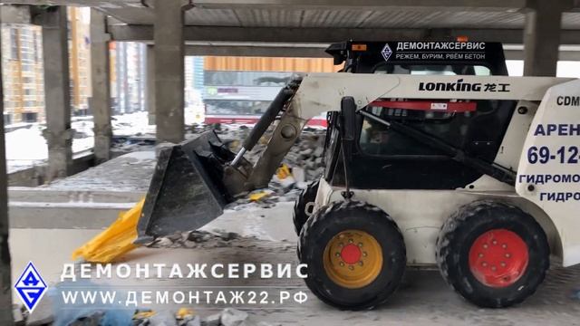 Как убрать строительный мусор на строительном объекте г. Барнаул. смотреть онлайн