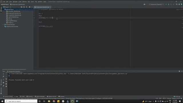06 Assignment operators in Python | Python for testers