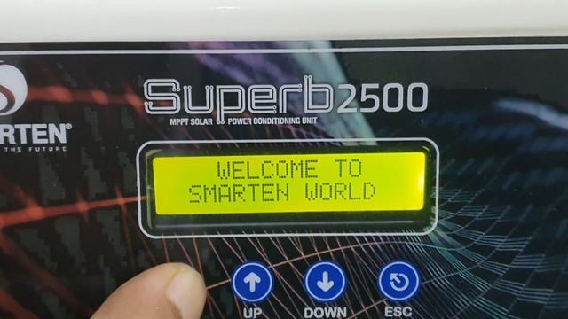 SMARTEN Superb 2500VA 2.5kVA 24 Volt MPPT Solar PCU Inverter live demo Really ? Outstanding