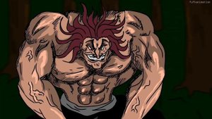 Garou vs Yujiro Hanma part1 fananimation / Гароу против Юдзиро(озвучка)