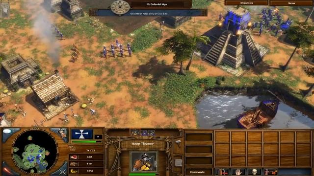Прохождение Age of Empires 3 (III): The WarChiefs. Миссия 5: Temples of the Aztec (Act 1) смотреть онлайн