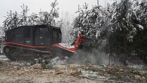 Мульчер PRINOTH RAPTOR 800. Розчистка зимою в Україні