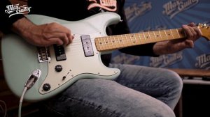 A very special Strat! The Fender Noventa Stratocaster with P90 pickups!