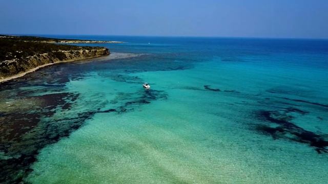 Blue Lagoon Cyprus (Akamas Peninsula National Park) Paphos - Drone смотреть онлайн
