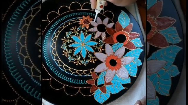 Точечная роспись с заливкой призмы