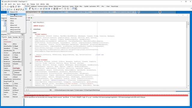 How to get Cheat Engine 7.5 without bloatware (compile from source)