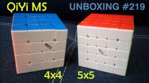 Unboxing №219 QiYi MS 4x4, 5x5. Обзор