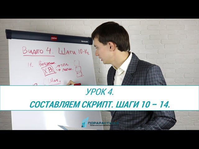 Урок 4. Составляем скрипт продаж. Шаги 10-14
