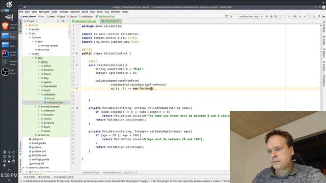 Vavr (javaslang) Validation - Useful for web forms!