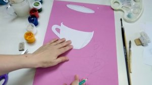 Рисуем чашки. Рисуем с детьми.