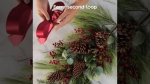 Рождественский декор | Украшение из еловых веток | Новогоднее украшение на стену