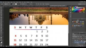 How to Design Eassy Professional Photo Calendar   Photoshop Tutorial