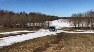 Весеннее поле. Аутлендер-3. Снег.