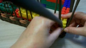 Узор "Гусиные лапки" из газетных трубочек