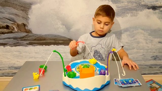 Ловим рыбку Настольная детская игра рыбалка Brettspiele Fisch Zircus смотреть онлайн