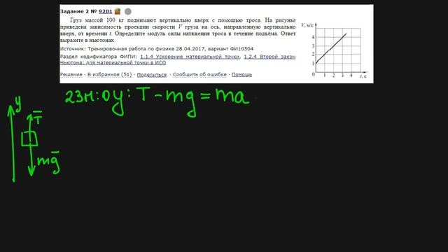 Задание 2#4 ЕГЭ физика динамика Законы Ньютона смотреть онлайн