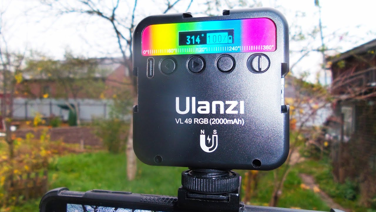 RGB LED накамерный свет Ulanzi VL49 / RGB LED on-camera light Ulanzi VL49