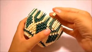 оригами ваза из модулей