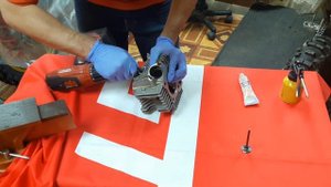 Притирка клапанов мотоцикла с помощью шуруповерта на примере двигателя Zongshen  YX150