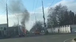 Взрыв на дороге в Майкопе 