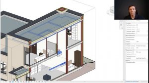 BIM модель дома эскизного проекта архитектурных решений