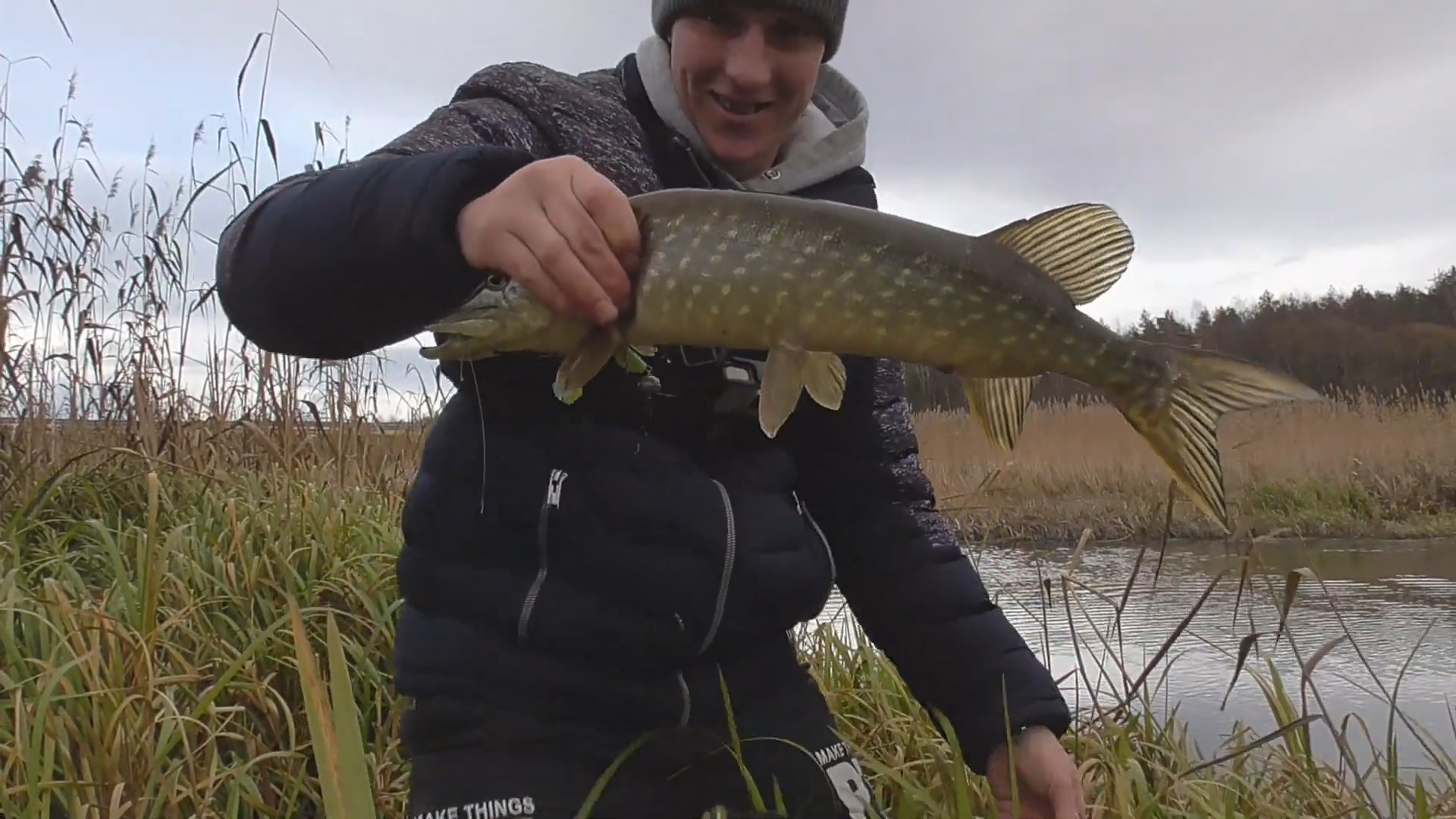 Рыбалка на cпиннинг. Щука в ноябре!!!