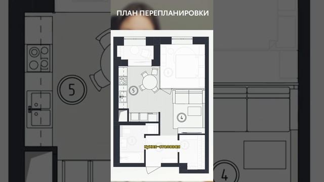 Перепланировка однушки