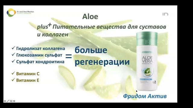 Доктор Свен Верхан кратко о продуктах Компании LR (перевод с немецкого)