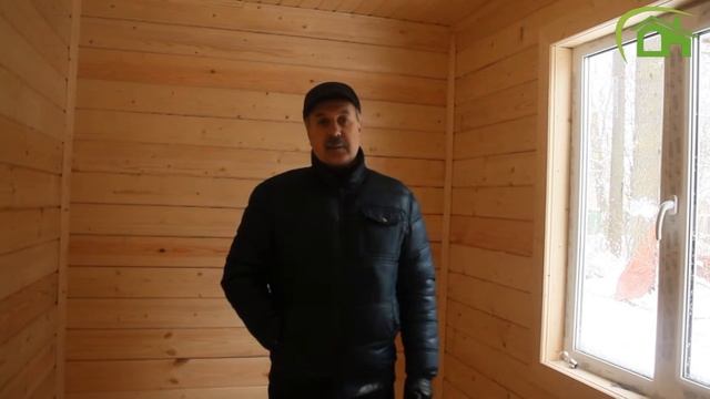 Рощино, дом из бруса по проекту ||| CК Дачник смотреть онлайн