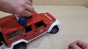 Пожарный джип брудер Bruder - обзор