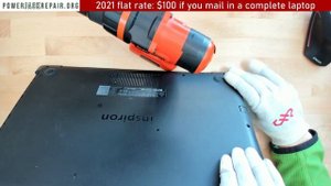 Dell Inspiron 15 5000 series p75f p75f001 disassembly laptop charge port power jack repair fix