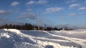 Тайга Варяг 500 в глубоком снегу 1