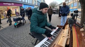 I Played THE AMAZING DIGITAL CIRCUS On Piano In Public! (Main + Ending Theme)