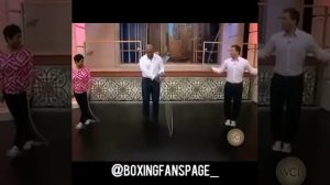 Старина Майк Тайсон показал класс на скакалке/ Old fellow Mike Tyson showed a class