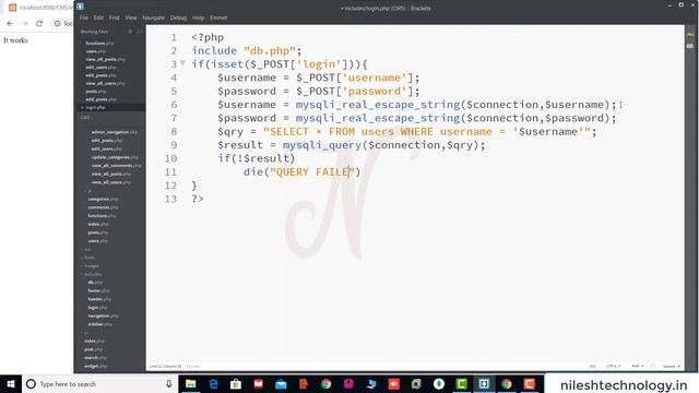 #19. CMS Login Form | CMS Blog Application | CMS Project Tutorial | PHP and MySQL | 2020
