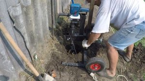 Ямобур: новая поломка самодельного бура из миксера