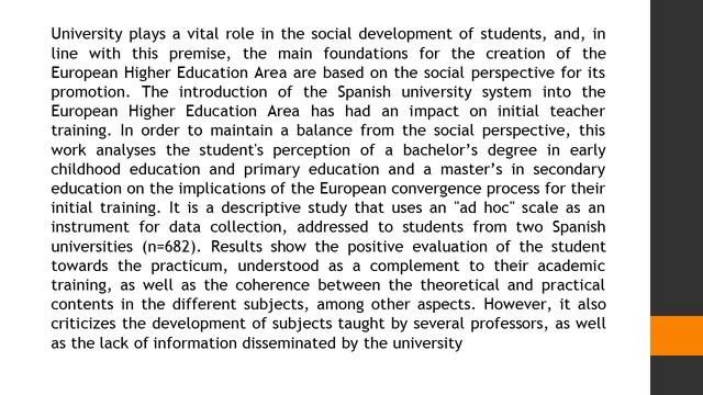 Analysis of Initial Teacher Training for the European Area A Key Instrument of Social Transformatio