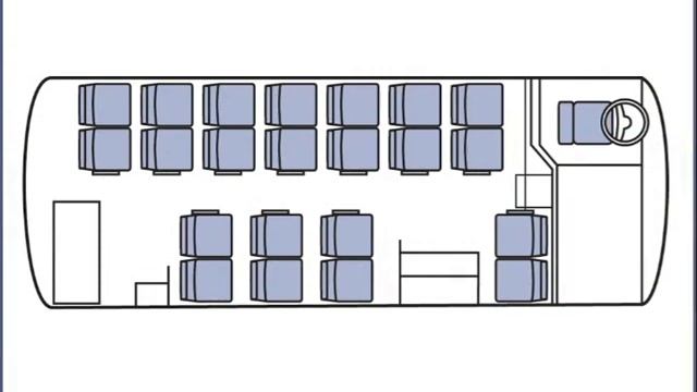 Расположение мест в автобусе паз схема