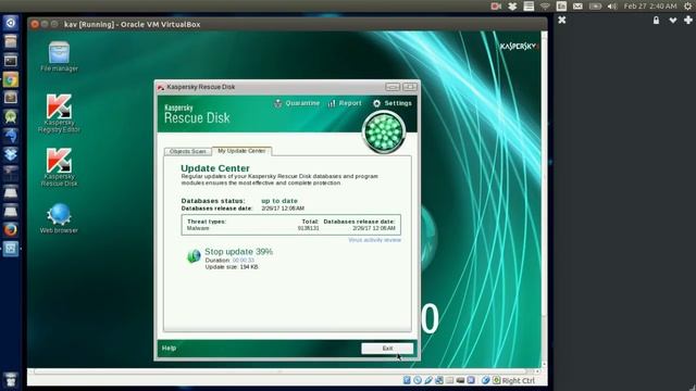 kaspersky os on virtual machine