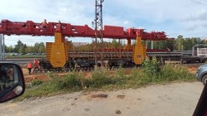 Путейнный кран манипулятор укладчик