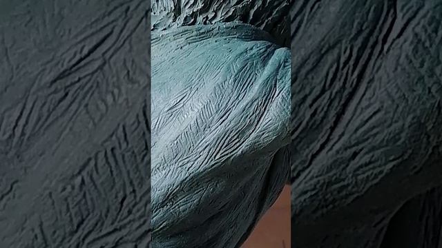 Скульптура тигр САМУРАЙ. Этап лепки в пластилине.