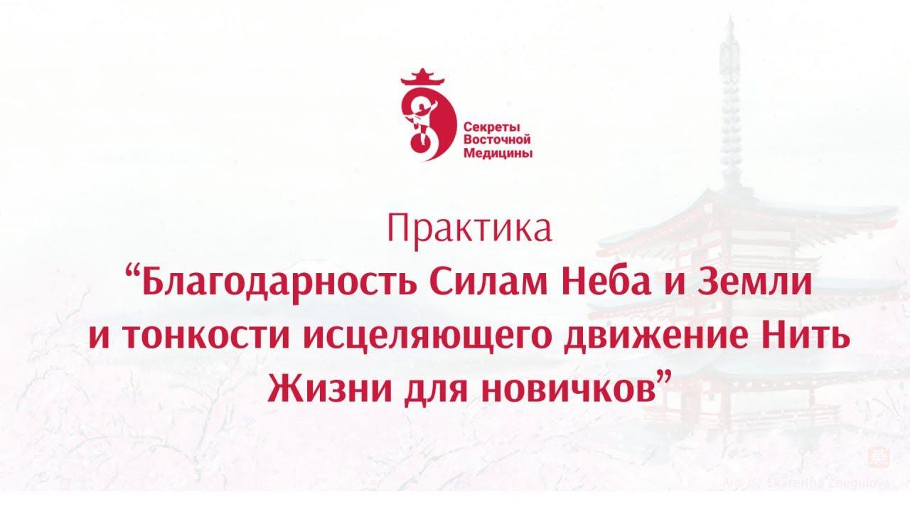 Практика. Благодарность Силам Неба и Земли. Тонкости исцеляющего движения Нить Жизни для новичков