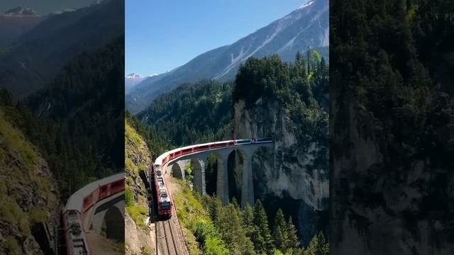 Виадук Ландвассер Landwasser Viaduct, Граубюнден, Швейцария