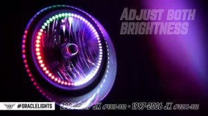 ORACLE Lights Jeep Wrangler Dynamic ColorSHIFT® Halo Kit