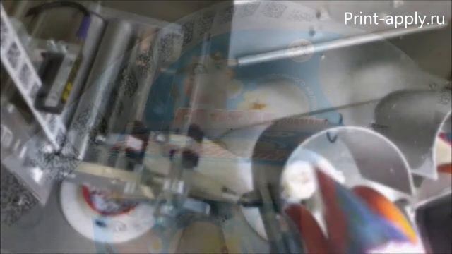 Маркировка мороженного. Индивидуальная упаковка. Автоматический аппликатор этикеток А-150.