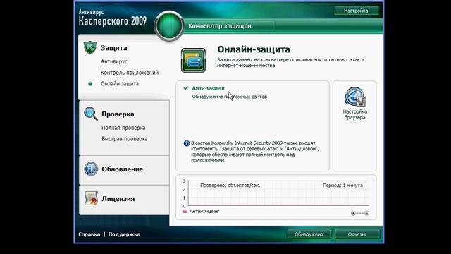 «Онлайн-защита» KAV 2009 (12/17)
